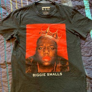 Vintage Style Black Biggie Smalls Graphic Tee